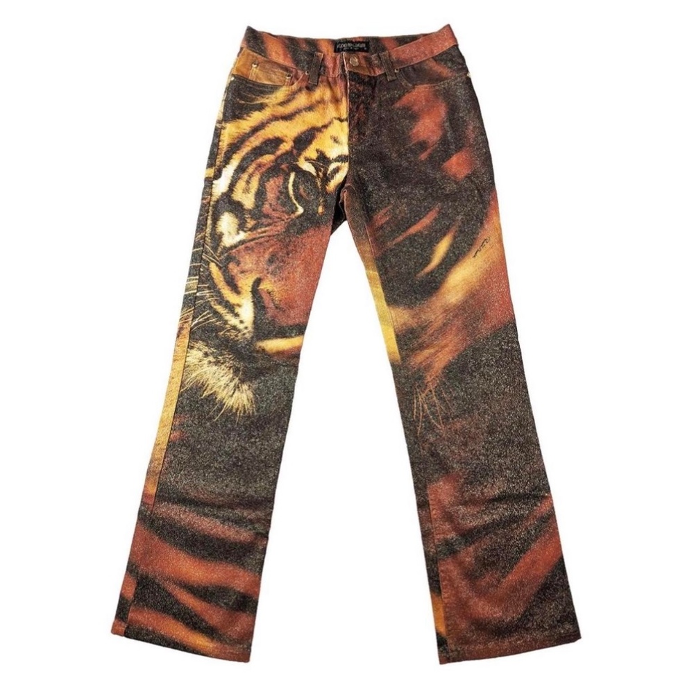 Roberto Cavalli tiger print trouser